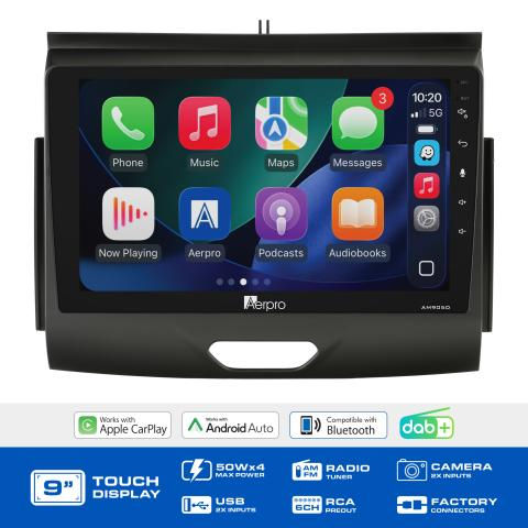 AMCFO6 9" MULTIMEDIA RECEIVER TO SUIT FORD RANGER 2015-2021 & EVEREST 2015-2022