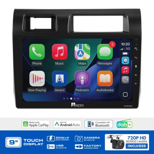 AMDTO29 9" Multimedia receiver to suit Toyota landcruiser 70 series 2010-2022