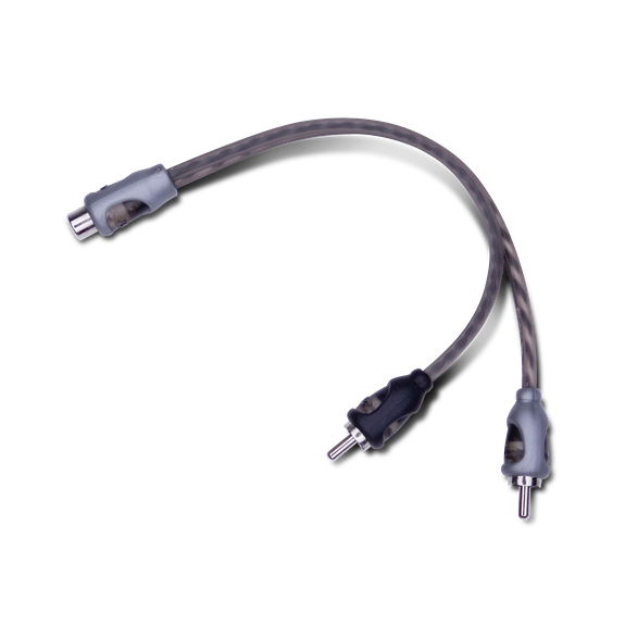 RF RFIY-1F - Rf Twisted Rca Y Adapter (1) Female To (2) Male (Pair)