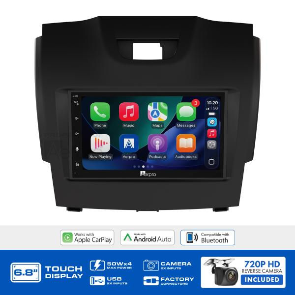 AX8063BK 6.8" Multimedia receiver to suit Holden colorado inc 7 2012-2014 , Isuz