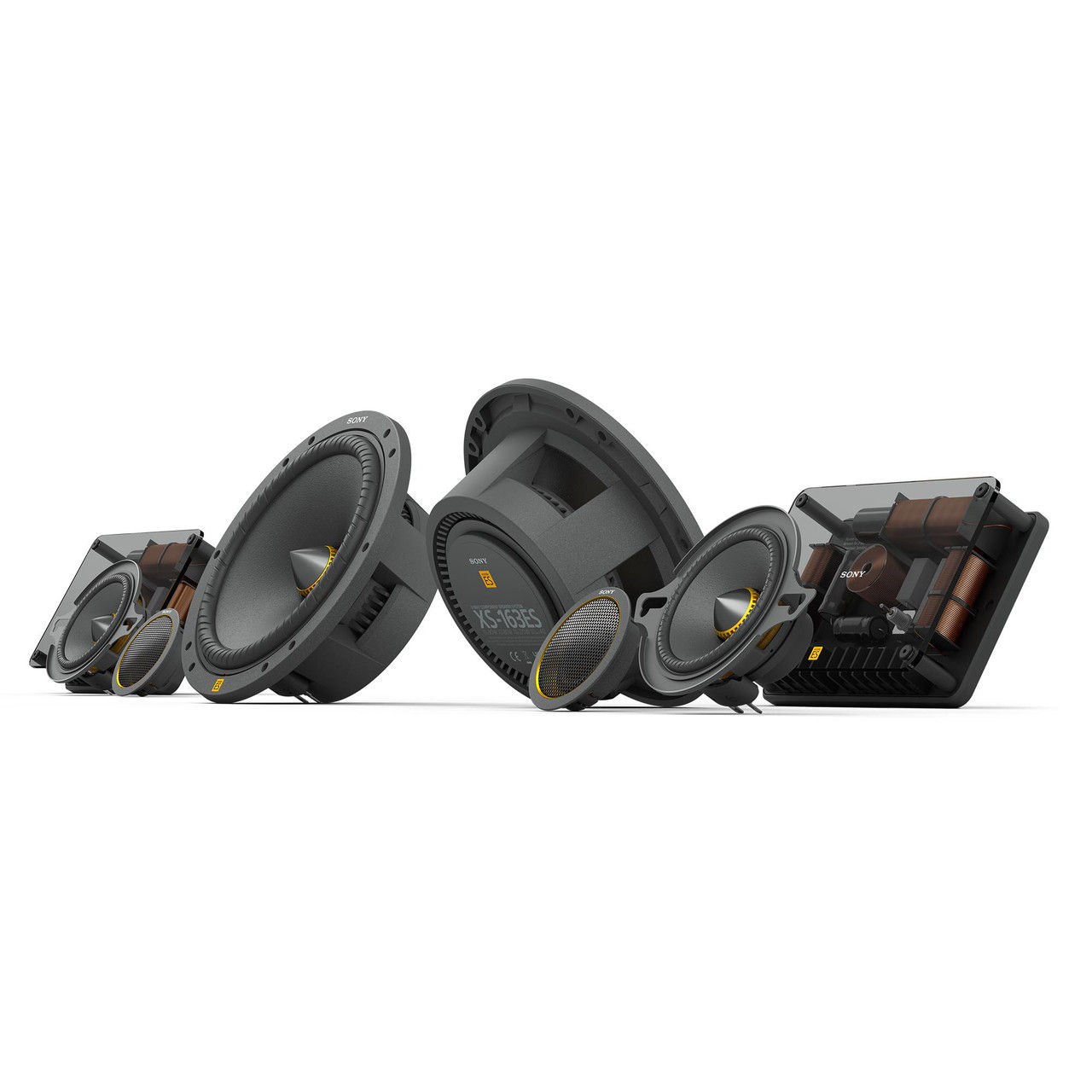 Sony XS-163ES 16cm 3-way Component speakers