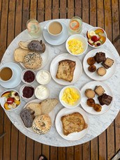 Desayuno en la terraza