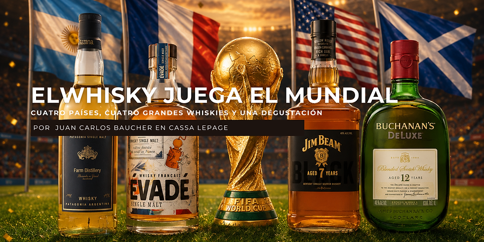 El Whisky juega el Mundial | Degustación guiada por Juan Carlos Baucher.