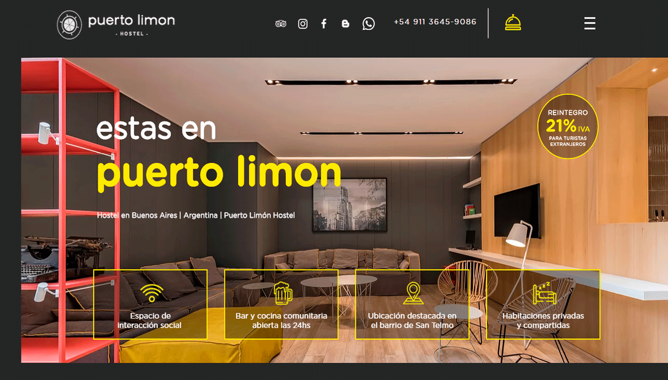 Puerto Limon Hostel San Telmo