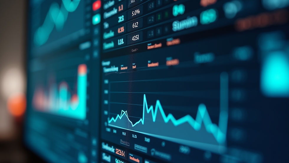 Close-up view of a computer screen displaying AI model performance metrics