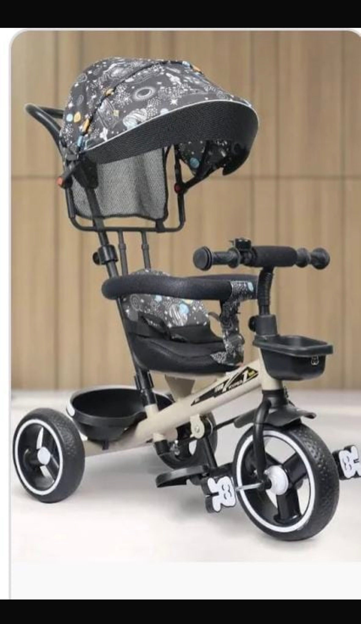 Baby tricycle  with umbrella 