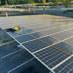 Commercial Solar Carport Cleaning