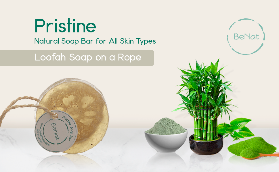 Miniatura: Pristine Soap Bar. Green Clay, Bamboo, and Green Tea.