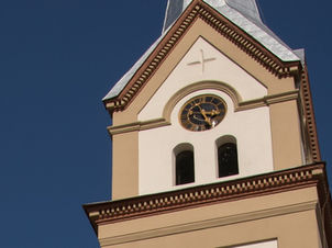 Ceasul din turnul Bisericii „Sfântul Wendelin” din Jimbolia