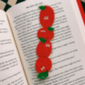 Orange Stack Clear Bookmark