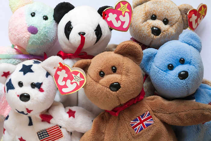 An image showcasing a variety of beanie babies.