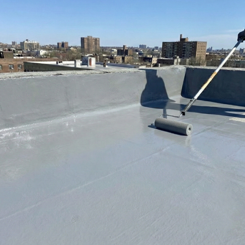 พอกันซึมชั้นแรกแห้งสนิทก็ทาเพิ่มเข้าไปอีกหนึ่งชั้นเพื่อความแข็งแรง