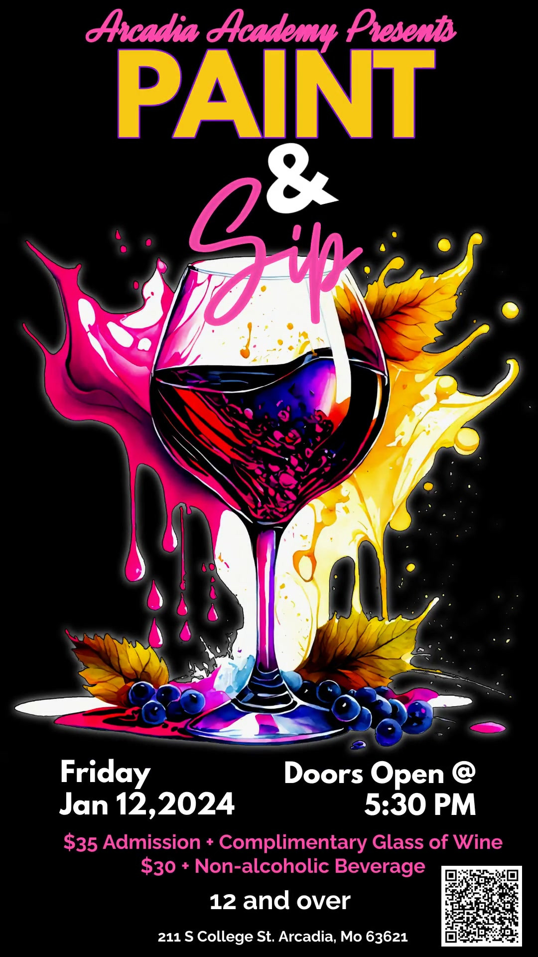 Paint Night Class Arcadia Academy