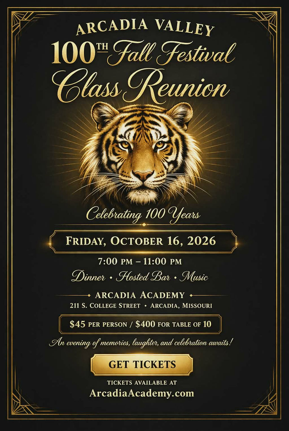 Arcadia Valley 100th Fall Festival All Classes Reunion