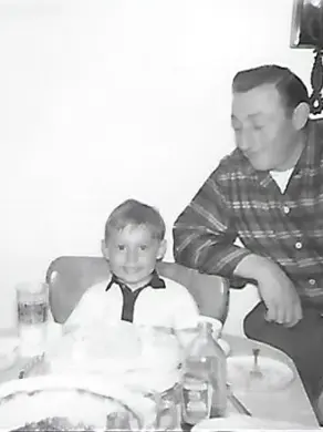 Gary Mancini con suo padre steve