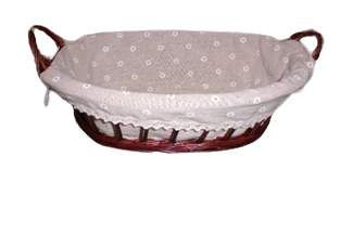 CORBEILLE 38X28X12CM LINING ECRU