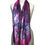 Thumbnail: Eadach Banshee Dark Rose Print Silk Oversized Scarf by Sara O'Neill