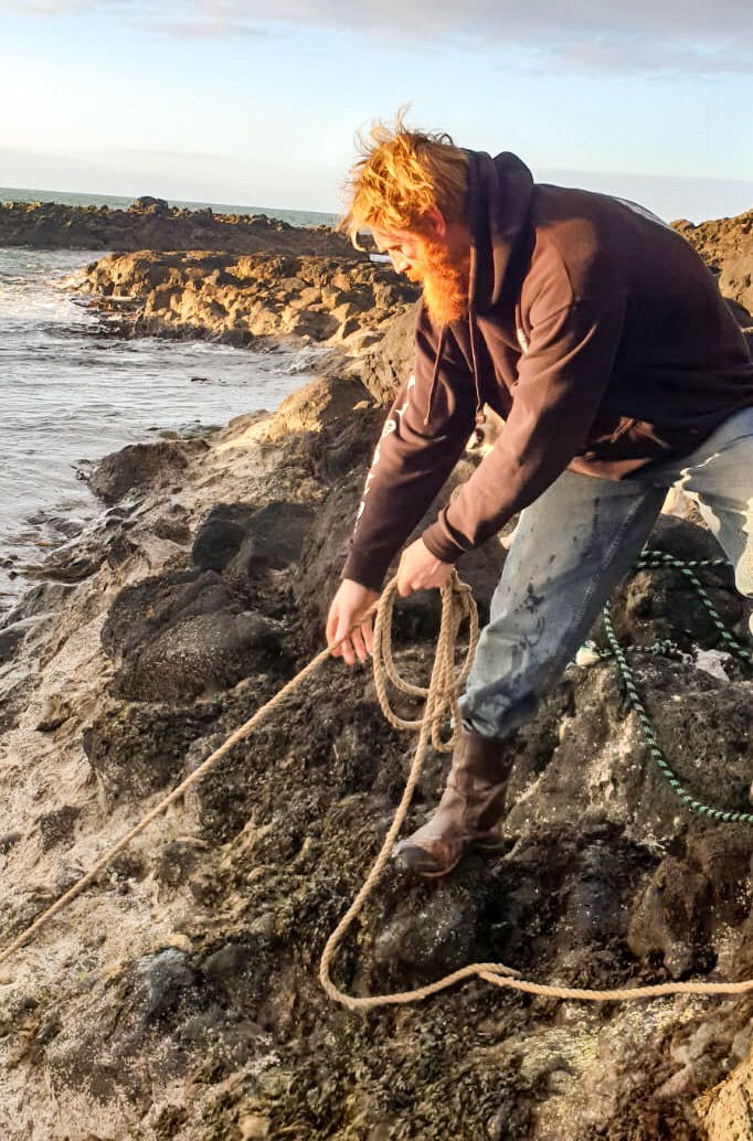 Al Mennie, irish fishing, lobster fishing, dunluce castle, irish man, man with red beard