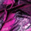 Thumbnail: Eadach Banshee Dark Rose Print Silk Oversized Scarf by Sara O'Neill