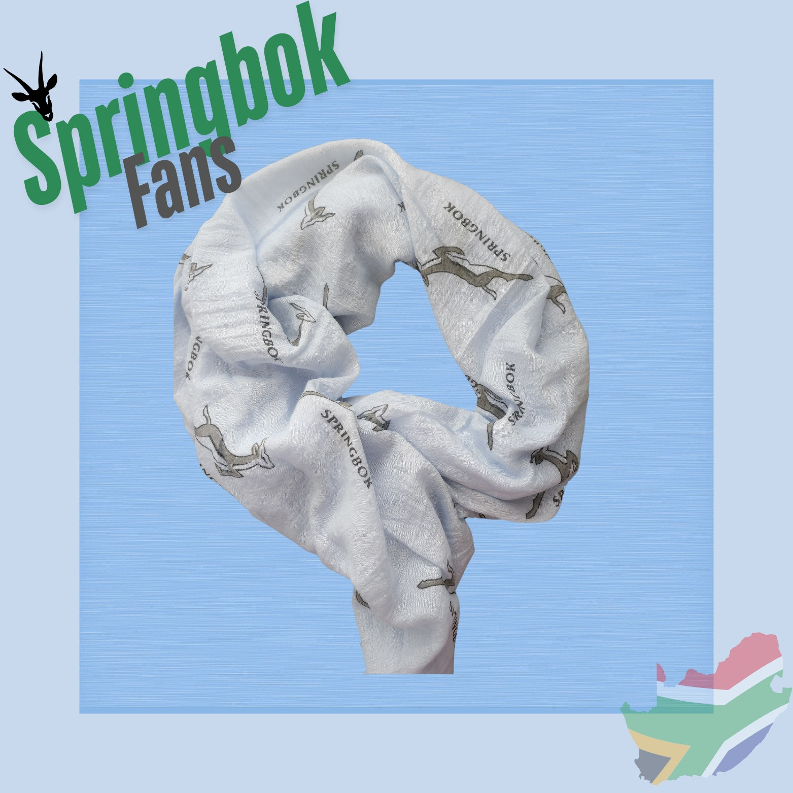 Scarf- Springbok Theme