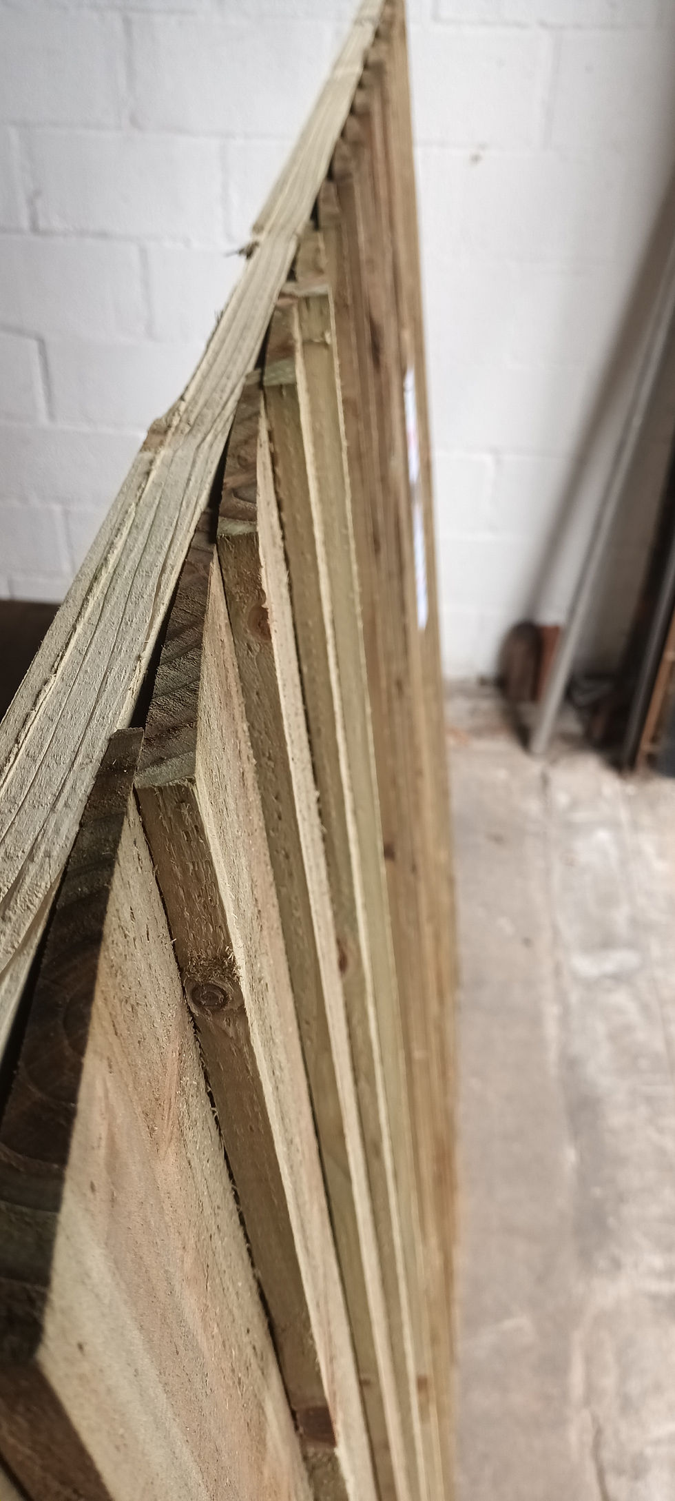 Thumbnail: Fence Panel made with Feather Edge Timber