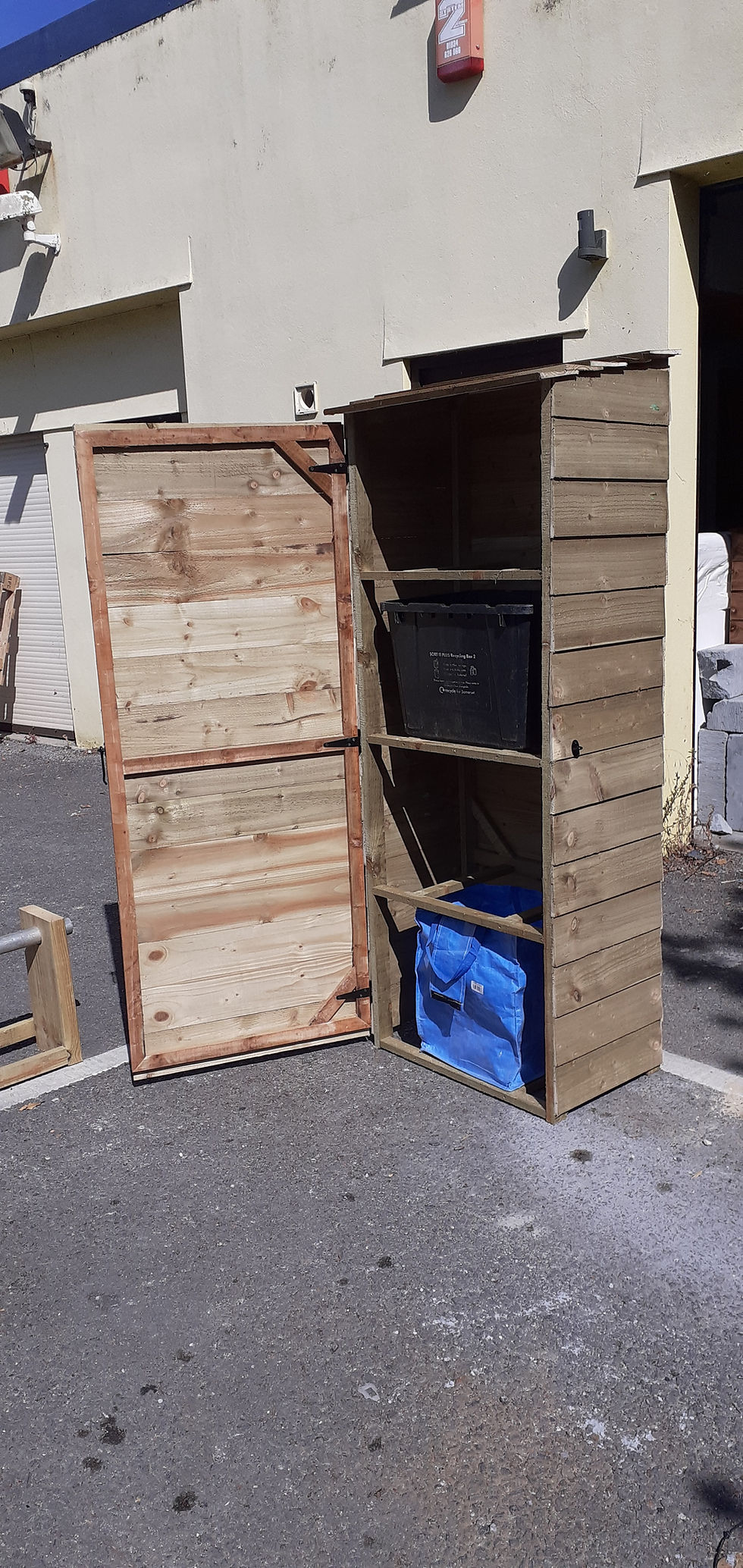 Thumbnail: 4 Tier Recycling Box Store with Door Open