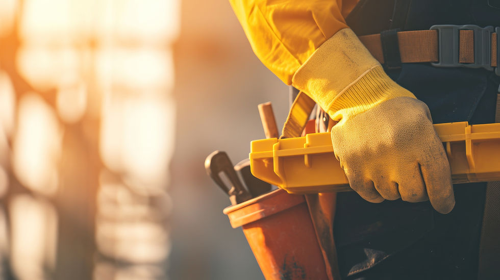 abstract-art-hand-holding-yellow-construction-tool-belt-with-equipment-worker-wearing-safe