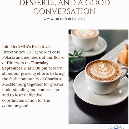 Faith, Community & Non-Profit Check-In Meeting