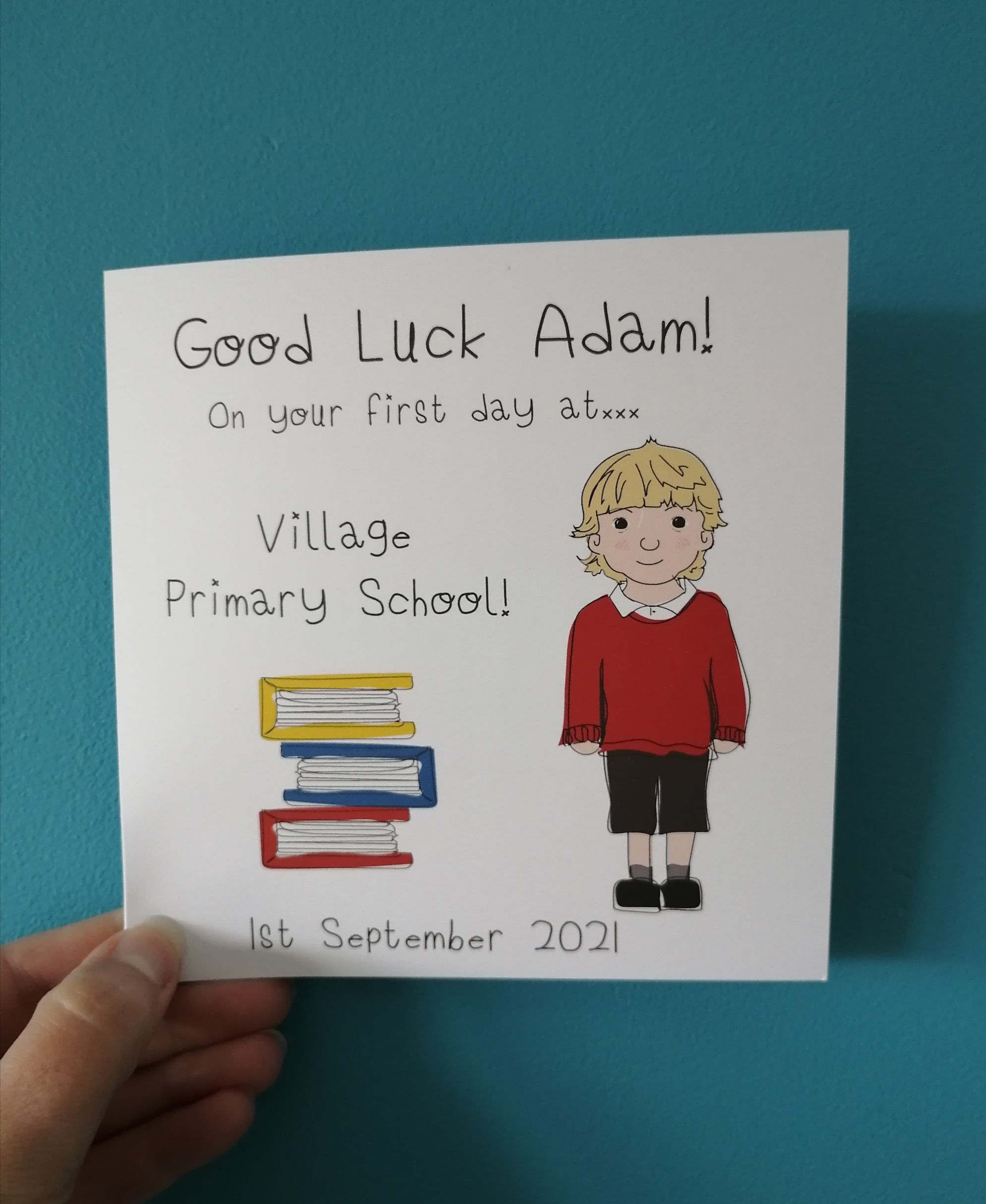 First Day at School Good Luck Card