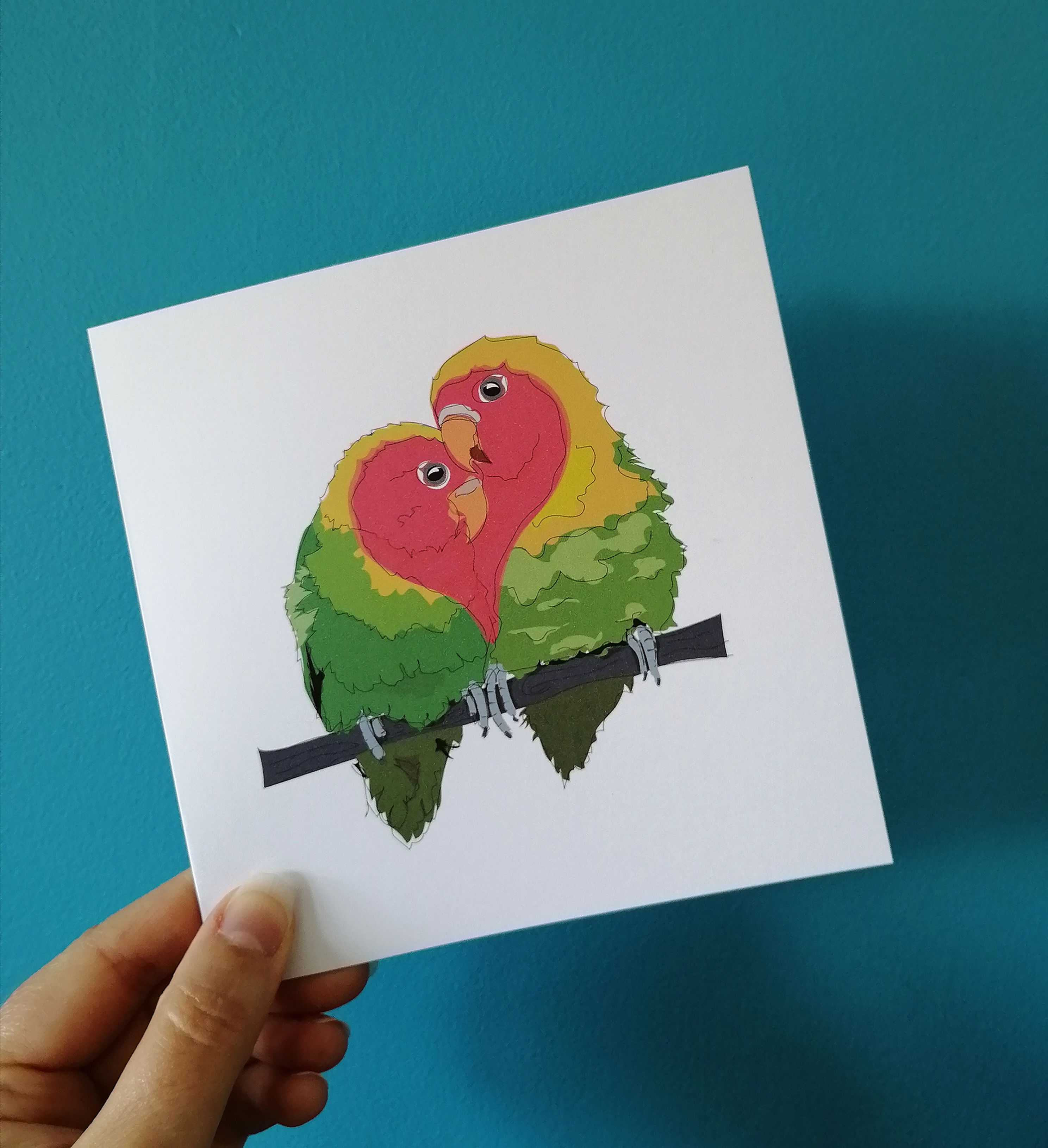Love Birds Card or Print