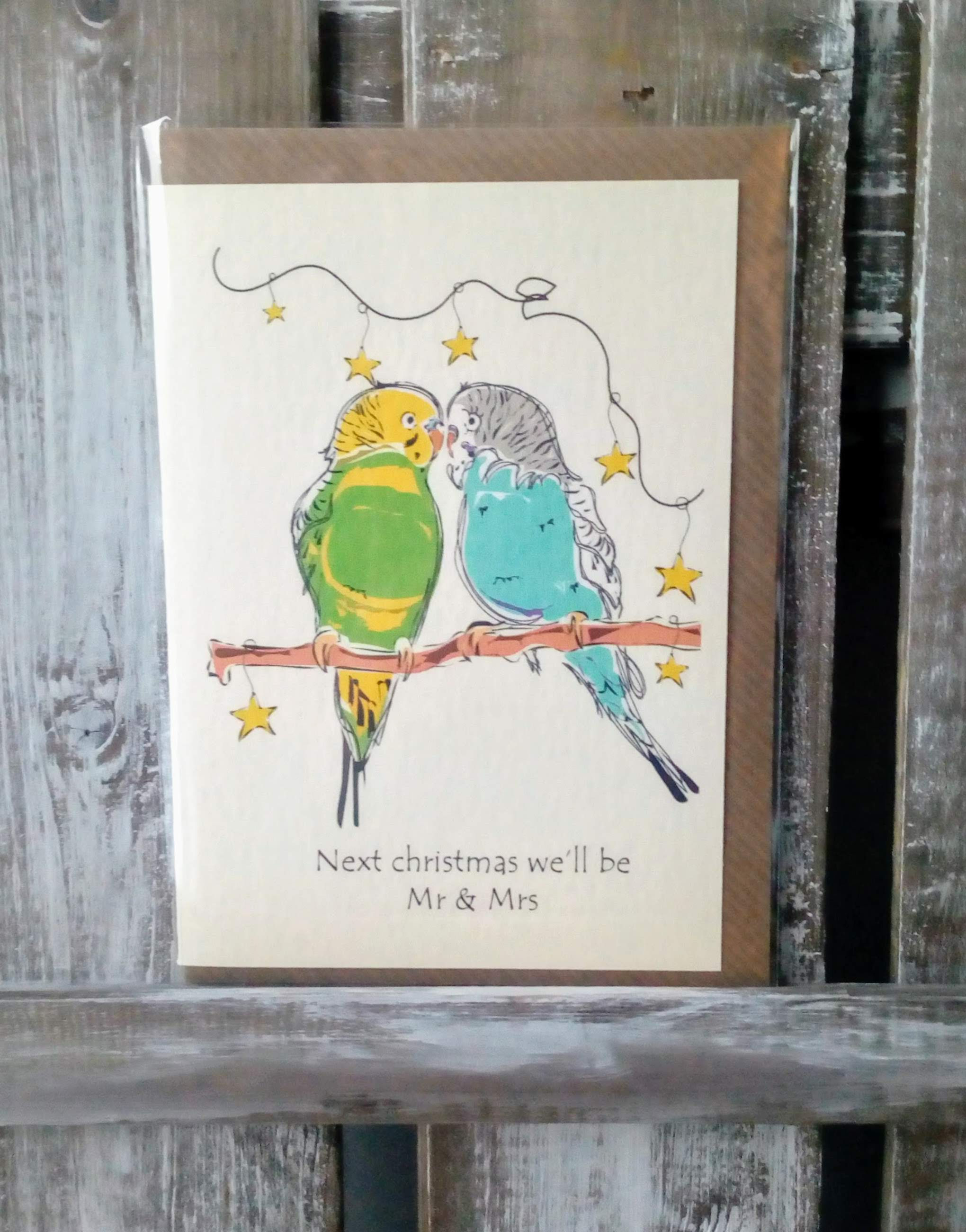 Next Christmas we'll be Mr & Mrs Card