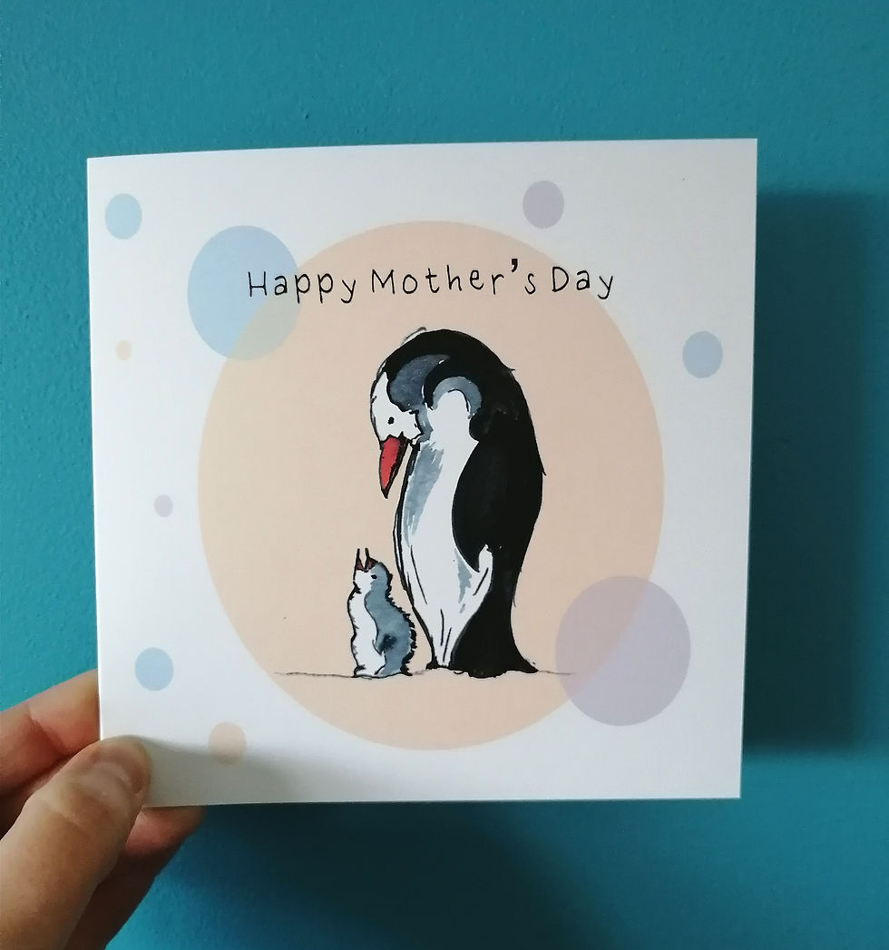 Penguin & Baby Card