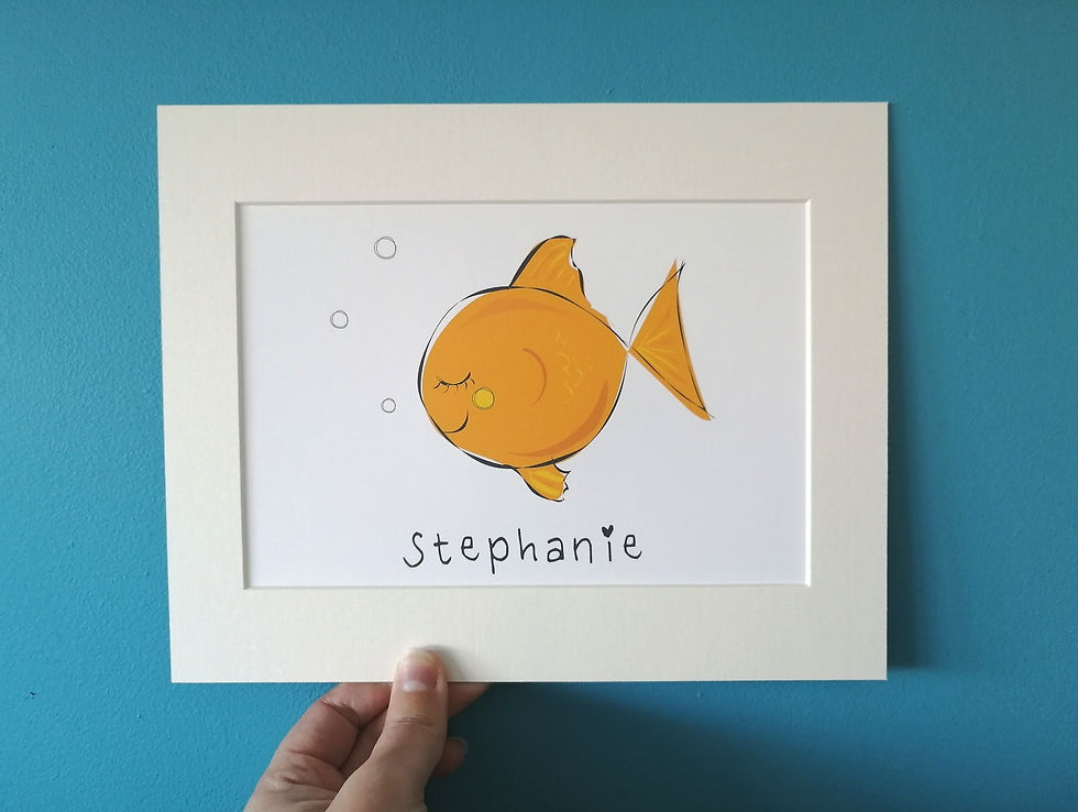 Gold Fish Card & Prints