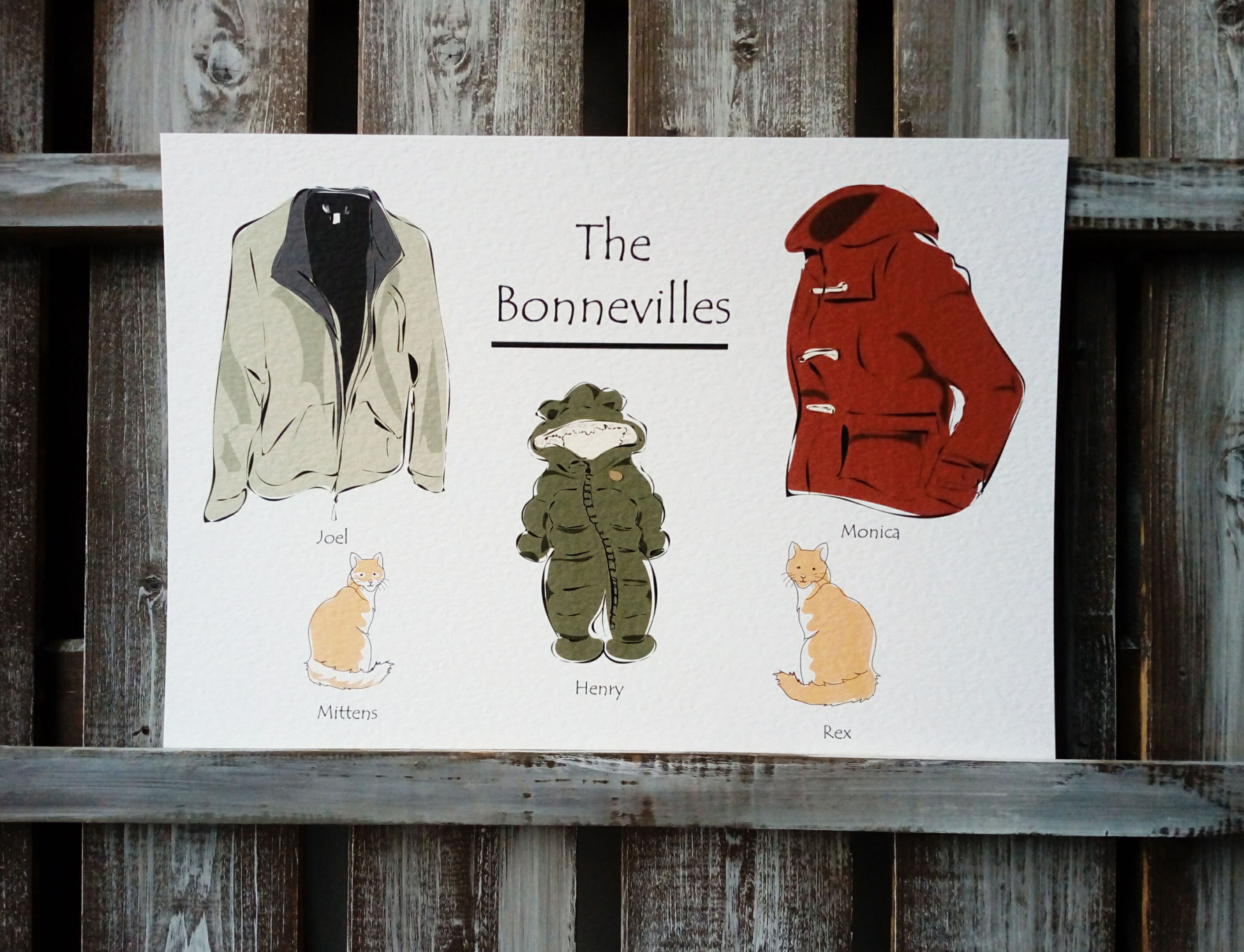 Coat Custom Family Print