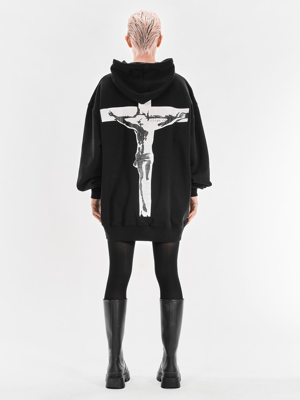 Thumbnail: WW CRUCIFIX [HOODIE-BLACK]