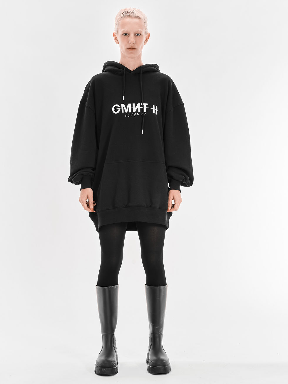 Thumbnail: WW CRUCIFIX [HOODIE-BLACK]