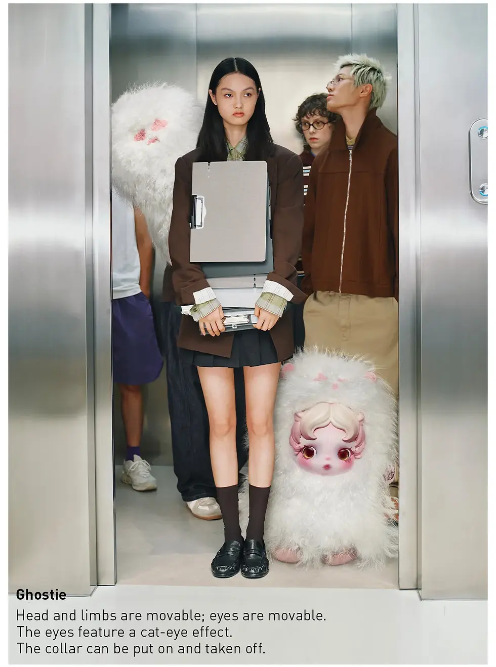 Thumbnail: SKULLPANDA You Found Me! Series Plush Doll Pendant