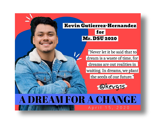 Mockup of a flyer with a man on front made for a class