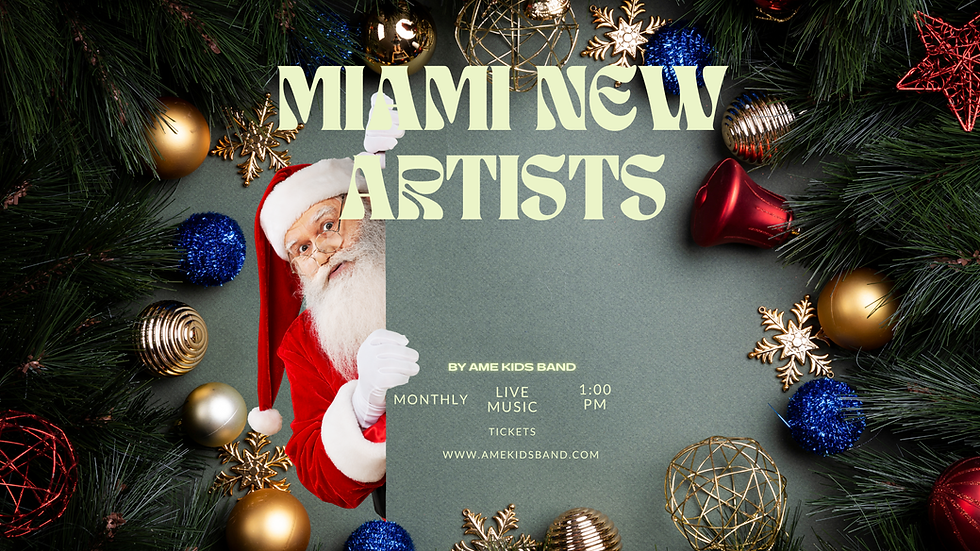 Miami New Artists in the Spotlight. Christmas Gala 2025