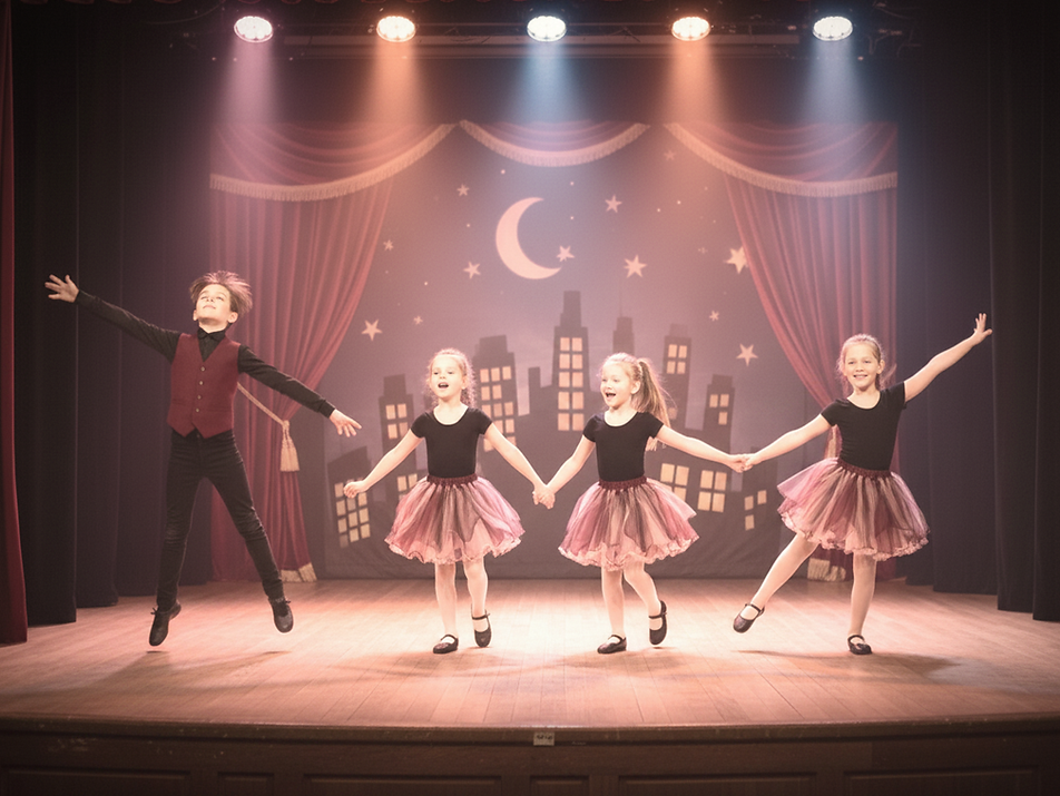Young dancers performing on stage for Dance Classes Gawler