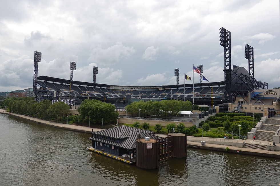 PNC Park viewed from the Allegheny River in Pittsburgh