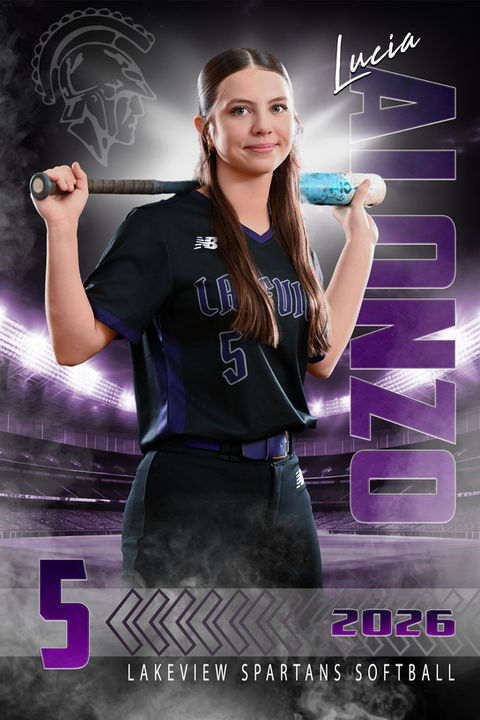 Lakeview High School senior banner by Michigan team sports photographer Alexander Martin Imagery