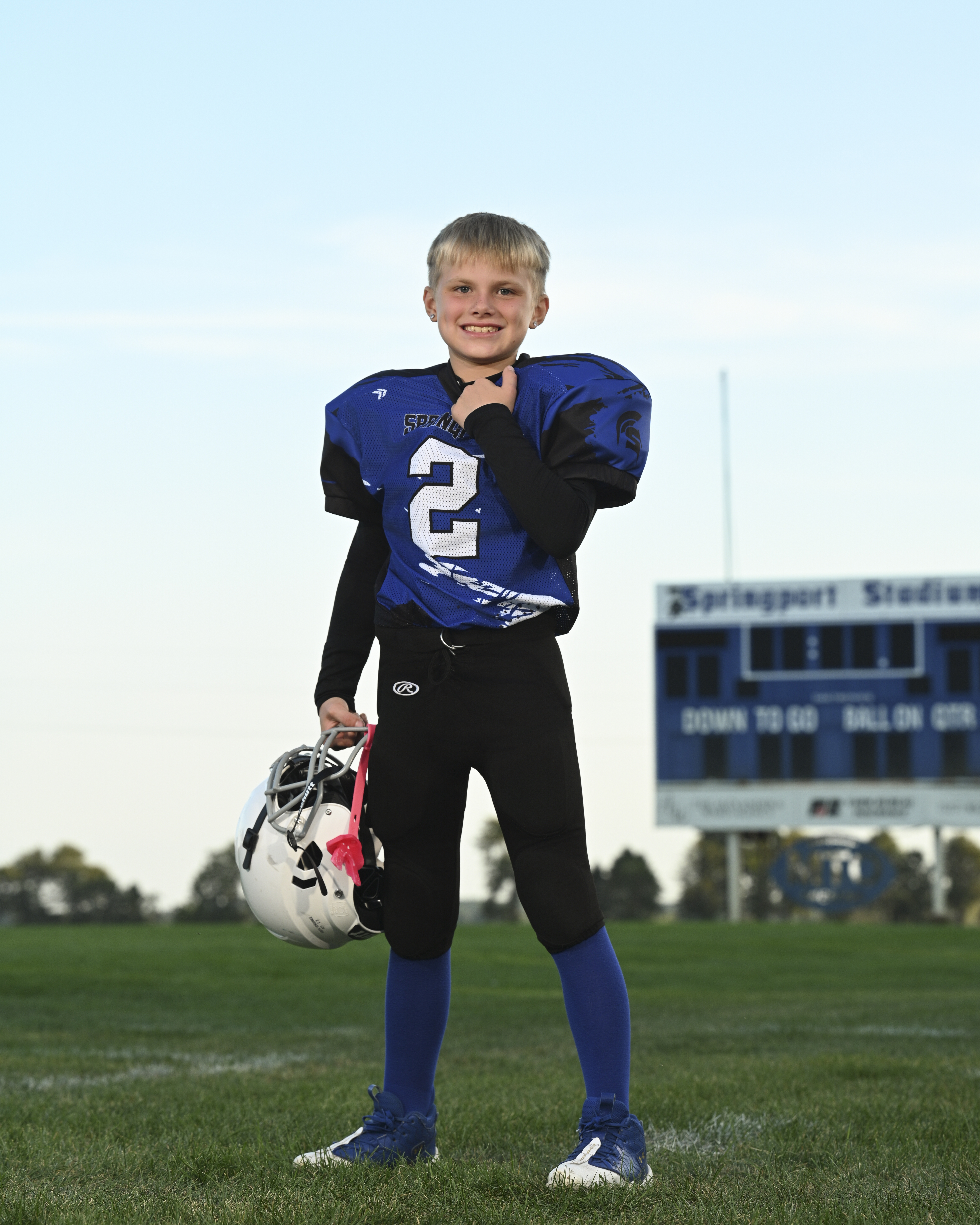 Springport football Michigan travel sports photography by Michigan team sports photographer Alexander Martin Imagery 