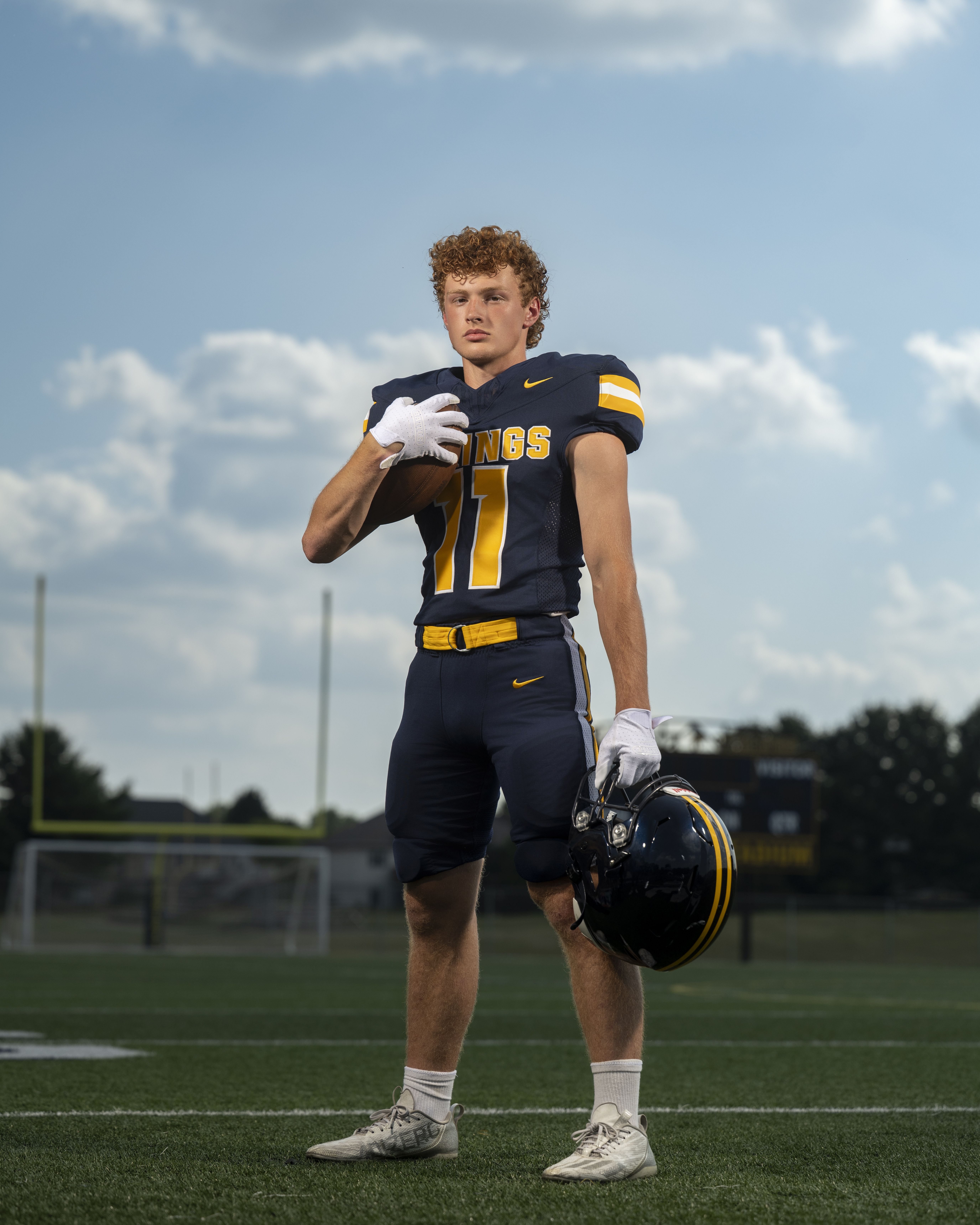 Haslett High School football team individual sports photo by Michigan team sports photographer Alexander Martin Imagery