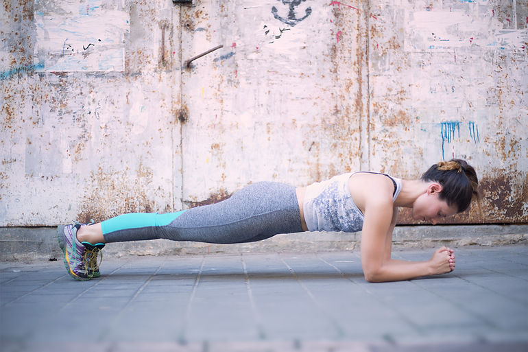 Woman Doing Plank