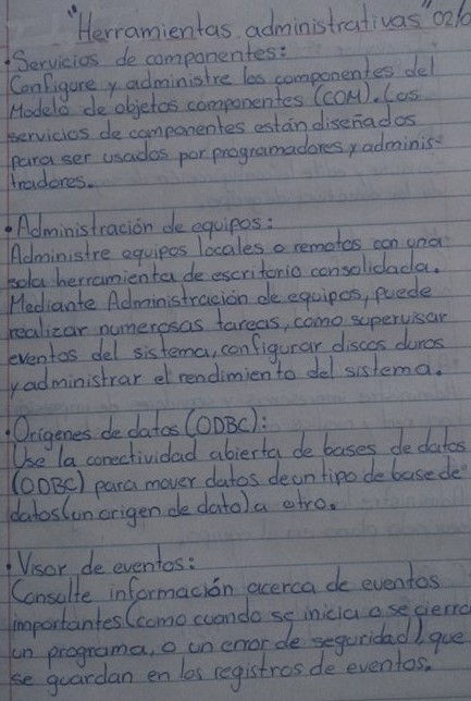 "Herramientas administrativas"