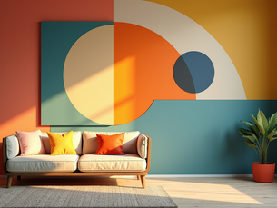 Retro Stilelementer i Atelier Monica Strands Malerier