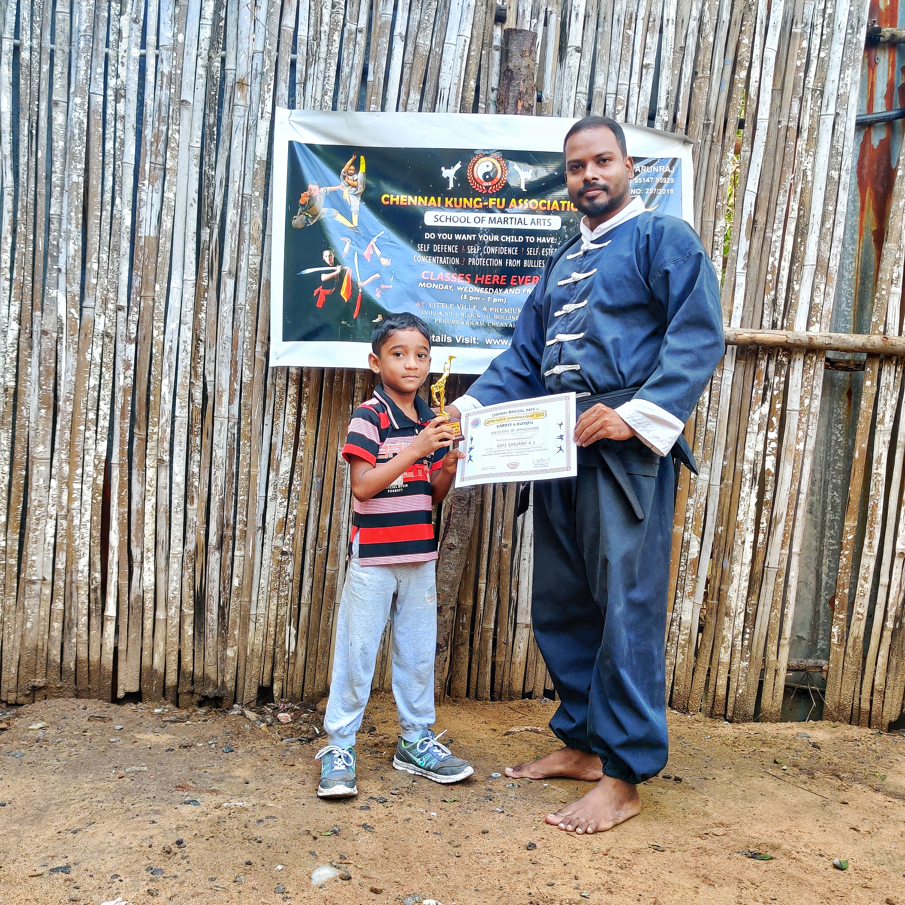 Master Arunraj With Sarveshwaran