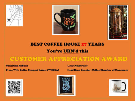 ODE on a W. HEMPSTEAD URN: Celebrating Witches Brew’s 27 Years of Service to our Community