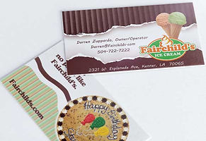 Fairchild's business card